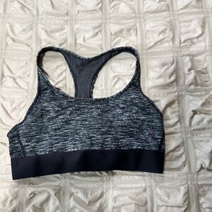 Women's Black and Gray Sports Bra